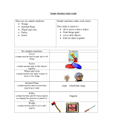 Simple Machines Study Guide
