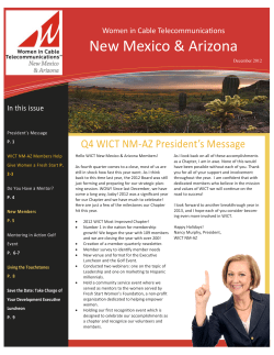 Q4 WICT NM-AZ Newsletter.pub
