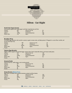 Hilton - Eat Right