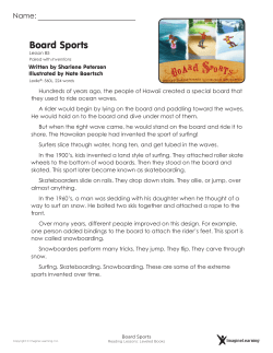 Board Sports - Imagine Learning