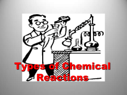 2-8 Types of Reactions