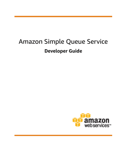 Amazon Simple Queue Service - Developer Guide