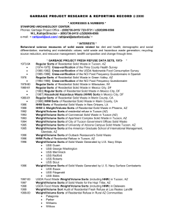 here - The UW Garbology Project