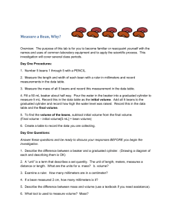 Measure a Bean, Why?