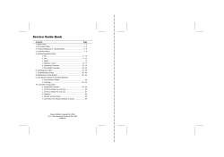 Service Guide Book - Acson International