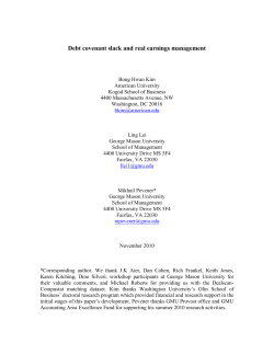 Debt covenant slack and real earnings management