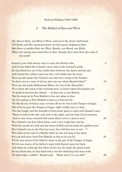 2 The Ballad of East and West