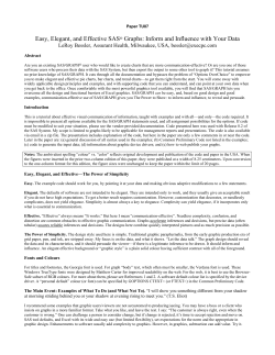 Easy, Elegant, and Effective SAS Graphs: Inform and