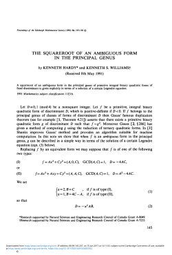 The squareroot of an ambiguous form in the