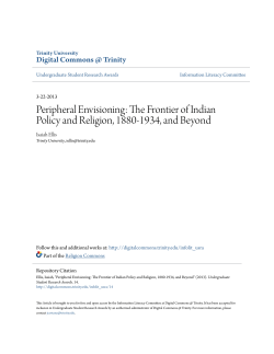 The Frontier of Indian Policy and Religion, 1880