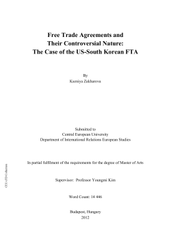 Free Trade Agreements and Their Controversial Nature