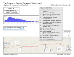 Connersville IN &ndash; Franklin IN - The TransAm Eastern Express Bike