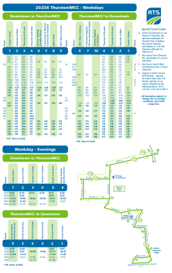 25/25X Thurston/MCC - Weekdays Weekday - Evenings