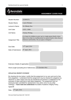 Model essay A