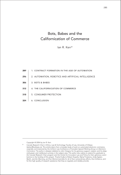 Bots, Babes and the Californication of Commerce