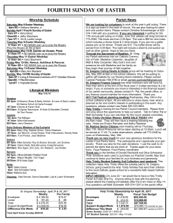 05/07/17 Bulletin - St Gregory Parish