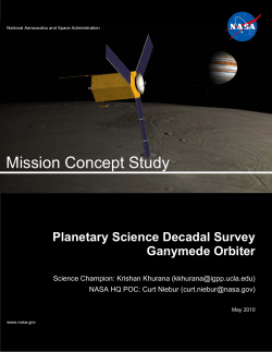 Ganymede Orbiter - National Academy of Sciences