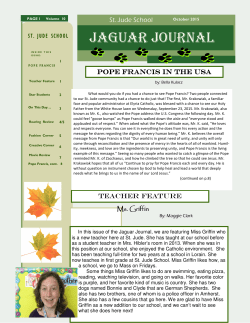jaguar journal newspaper Vol 10 October 2015