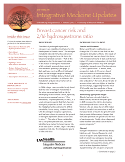 Breast Cancer Risk - Department of Family Medicine and