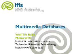 Slides 2 - IfIS - Technische Universit&auml;t Braunschweig