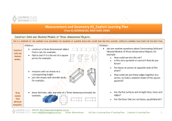 Measurement and Geometry 63_Explicit Learning Plan