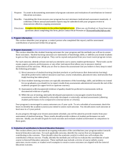 Annual Assessment Review