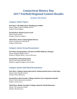 HERE - Connecticut History Day