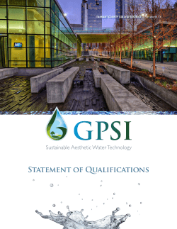 View the Greenscape Pump Statement of Qualifications