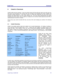 6 Cobalt in Chemicals - Cobalt Development Institute