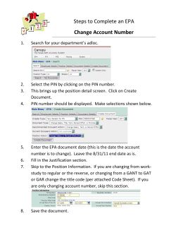 Steps to Complete an EPA Change Account Number