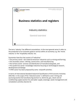 Industry Statistics, 1