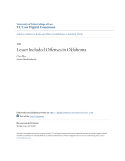 Lesser Included Offenses in Oklahoma