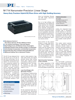 M714 Nanometer-Accuracy, Linear Positioner Stage for Vertical