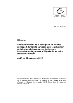 European Committee for the Prevention of Torture and Inhuman or