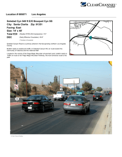 Location # 005071 Los Angeles Soledad Cyn 540 ft E/O Bouquet