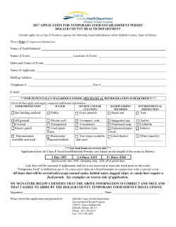 application for class e food establishment permit