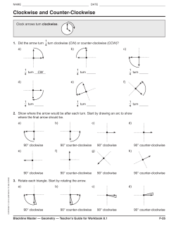 Clockwise and Counter-Clockwise