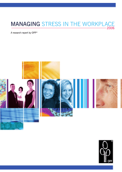 managing stress in the workplace