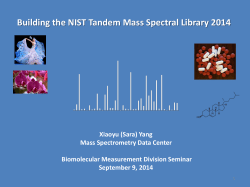 Building the NIST Tandem Mass Spectral Library 2014