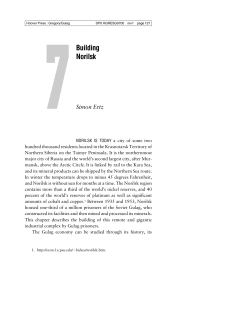 Building Norilsk - Hoover Institution