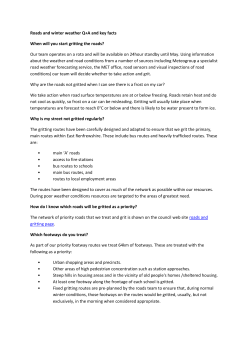 Roads and winter weather Q+A and key facts When will you start