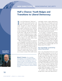 half a Chance: youth Bulges and Transitions to