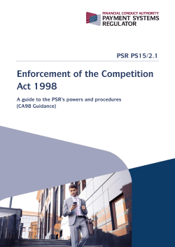 (CA98) powers and procedures