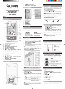 Advanced Weather Station with Atomic Time Model: BAR208HGA