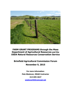 Grant Programs - town of Brimfield, MA
