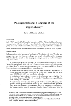 A language of the Upper Murray - ANU Press