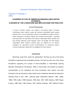 American Indians/Alaska Natives and the Helping Professions