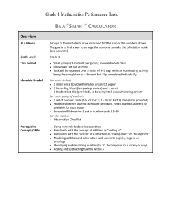 be a &ldquo;smart&rdquo; calculator