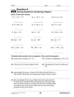 Practice C 2-5