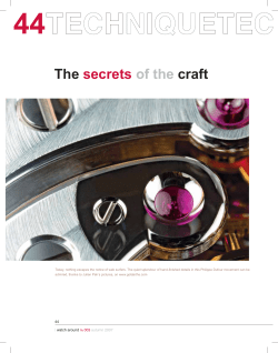 The secrets of the craft
